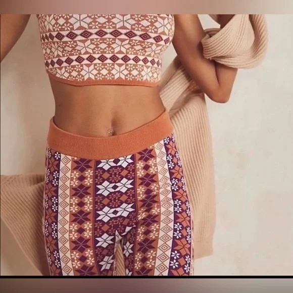 Free People Intimately Free Away With Me Winter Sweater Leggings Size Small NEW - Picture 4 of 7